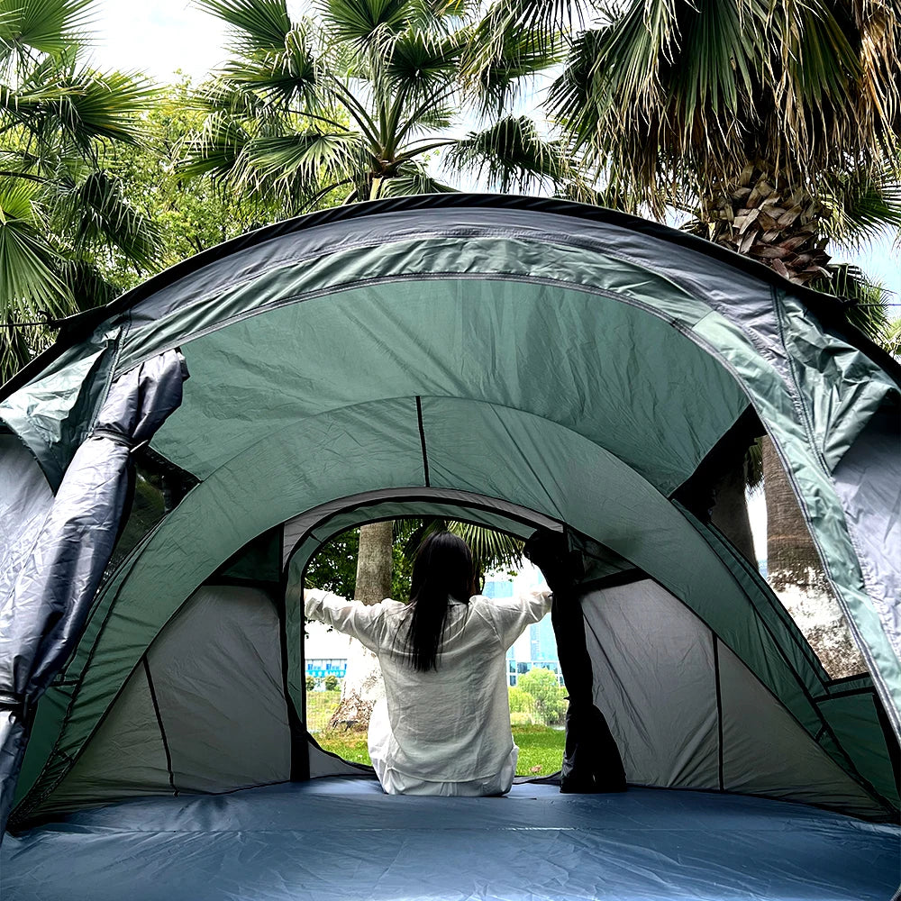 1 camping tent, waterproof sun protection tent, mountaineering camping tent, travel tent, suitable for camping and hiking trips