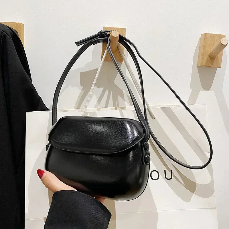 New Women Handbags Fashion Pu Leather Shoulder Bags Female Luxury Large Capacity Crossbody Bags Small Solid Flap Phone Purse