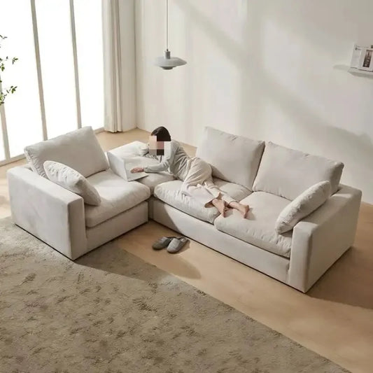 Minimalist European Sofa Backrest Elegant Wooden Luxury Bedroom Sofa Puffs Sectional Recliner Designer Muebles Unique Furniture