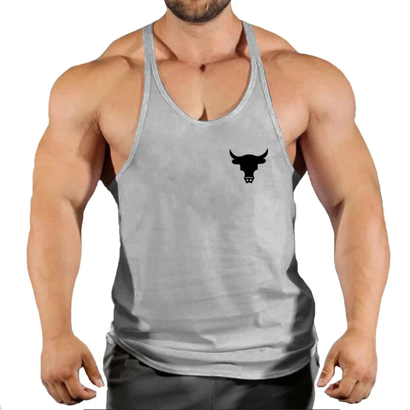 Men's Vest Clothing Muscle Vest Undershirt Strap Bodybuilding Gym Shirt Fitness Men's Workout Bodybuilding Men's Sportswear