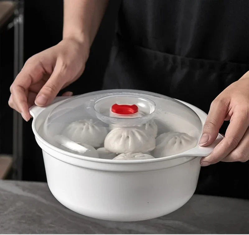 Microwave Oven Special Box Heated Pot Rice Hot Rice Steamed Buns Noodles Bowl Household Kitchen Food Cooking Container Tableware