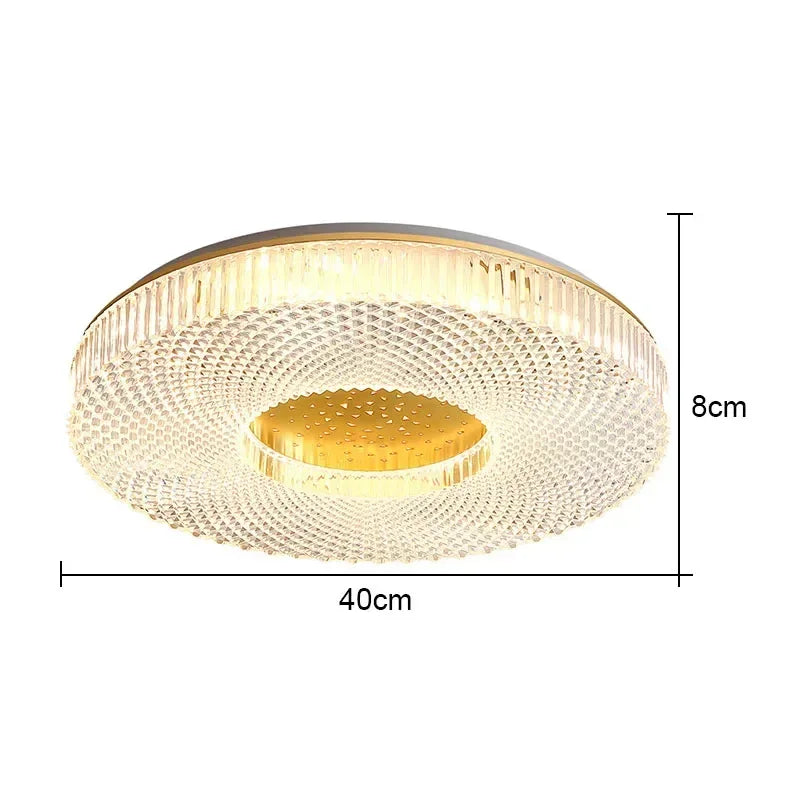 Modern Minimalist LED Circular Acrylic Ceiling Light Bedroom Living Room Dining Room Home Decoration Lighting