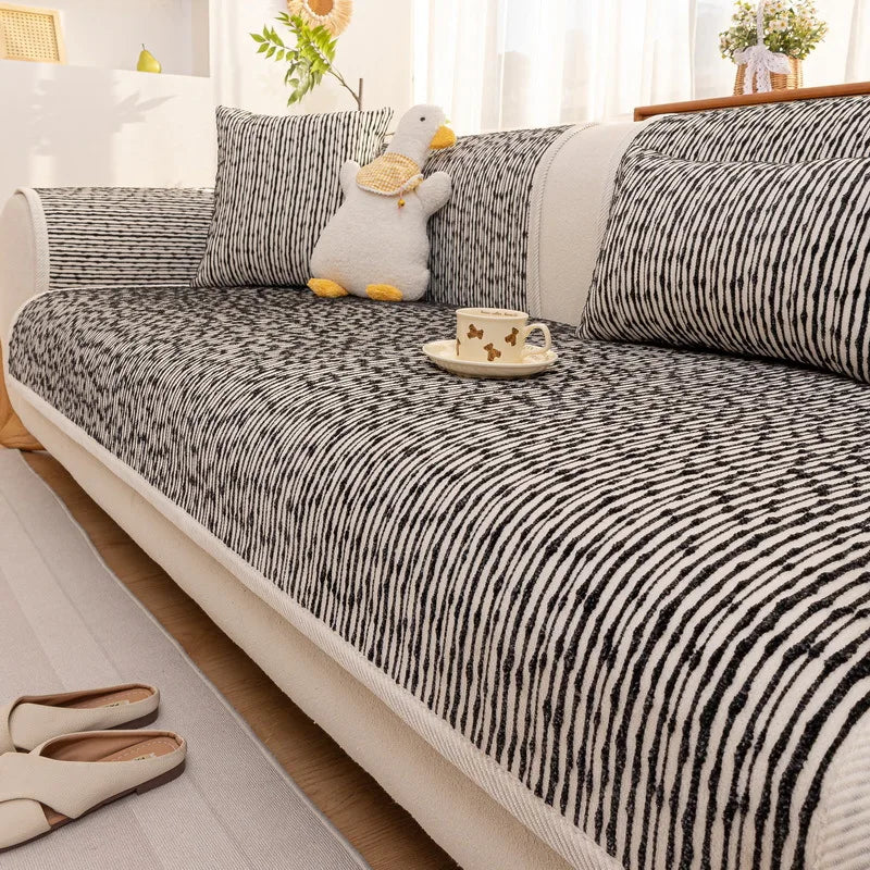 Chenille Sofa Covers for Living Room  Season Universal Sofa Cushion Modern Simple Non-Slip Sofa Mat for Living Home Decor