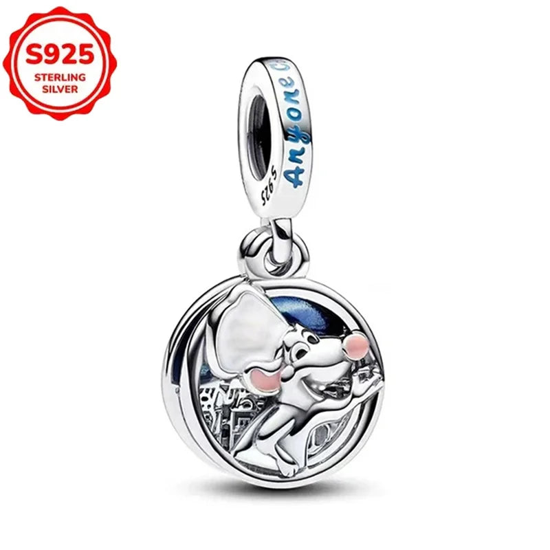 For Original Women 925 Bracelet Bangle Pendant Charm Disney Stitch 925 Sterling Silver Boutique Bead DIY Jewelry Gift New in Hot