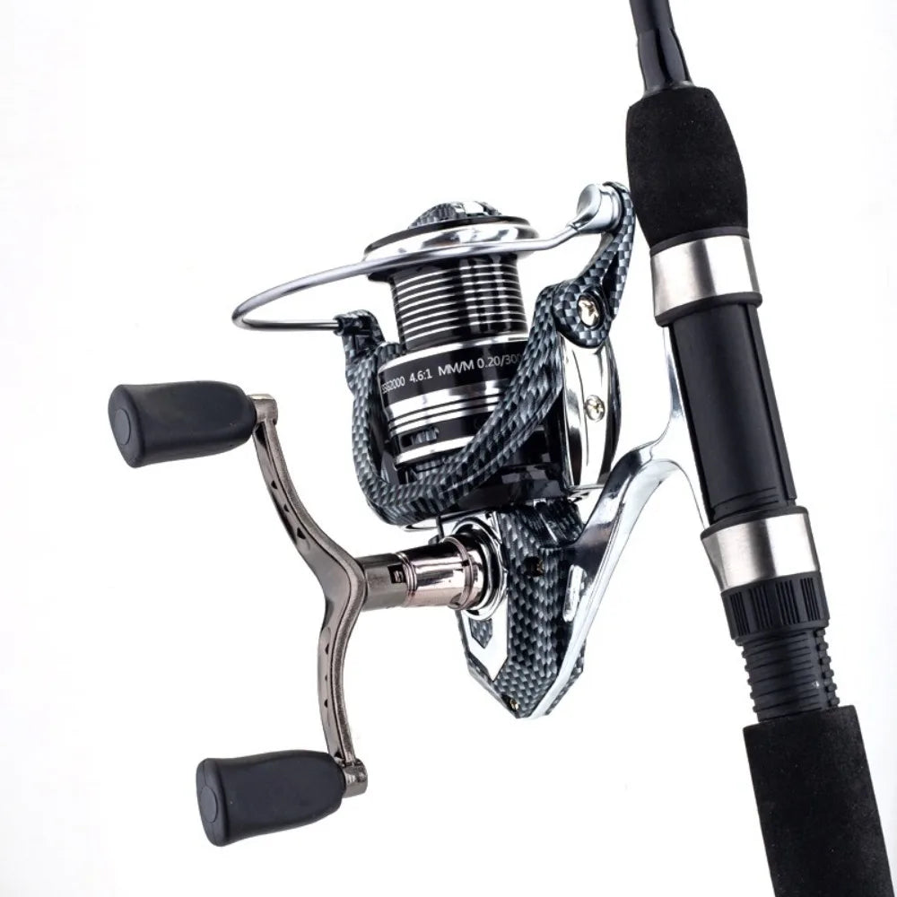 Double Reel Fishing Reel Handle Light Weight Ergonomic Design Fishing Knob Grip Reusable Sturdy Rocker Spinning Reel Replacement