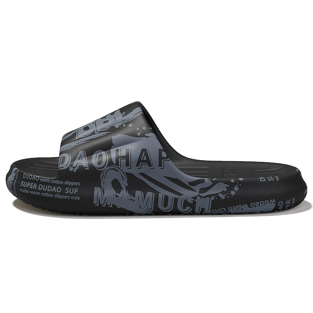 QYCKABY Fashion Printing Mens Slipper Trend Home Slides 2025 New Sandals Anti slip Cosy Soft Shoes Unisex Flip Flops Indoor Flat