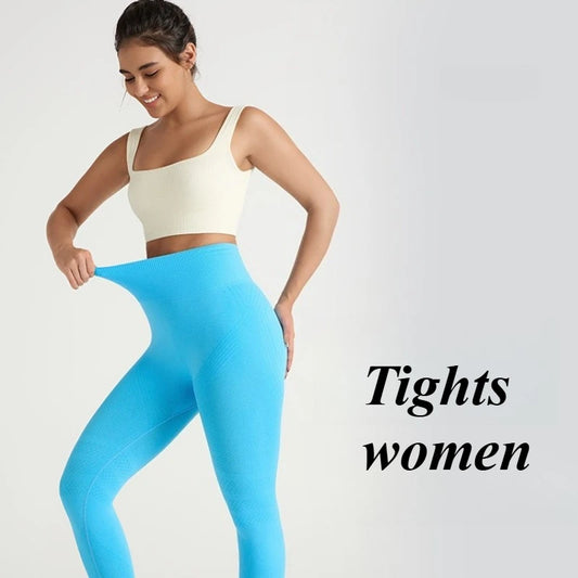 Fitness Yoga Pants with Sexy Lines  Pants for Women Yoga High Waist Hip Lifting Sports Seamless Sports Fitness Leggings Top Gym