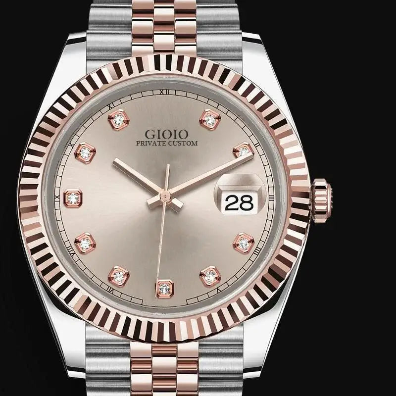 Luxury New Automatic Watch for Men Mechanical Watches Stainless Steel Datejusts Style Gold Black Blue White Diamond Dial
