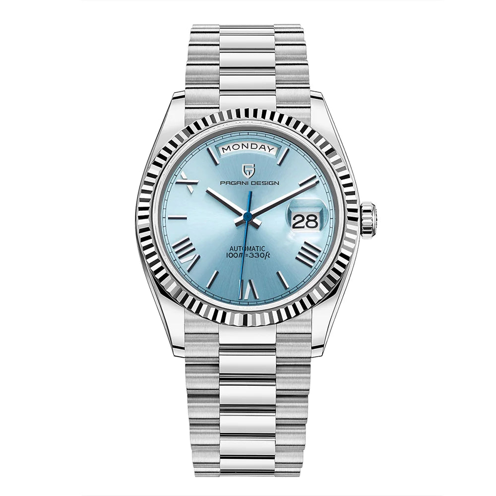 PAGANI DESIGN 2025 New DD36 automatic mechanical men watch Double calendar 36MM Watch For Men sapphire luxury waterproof Watches
