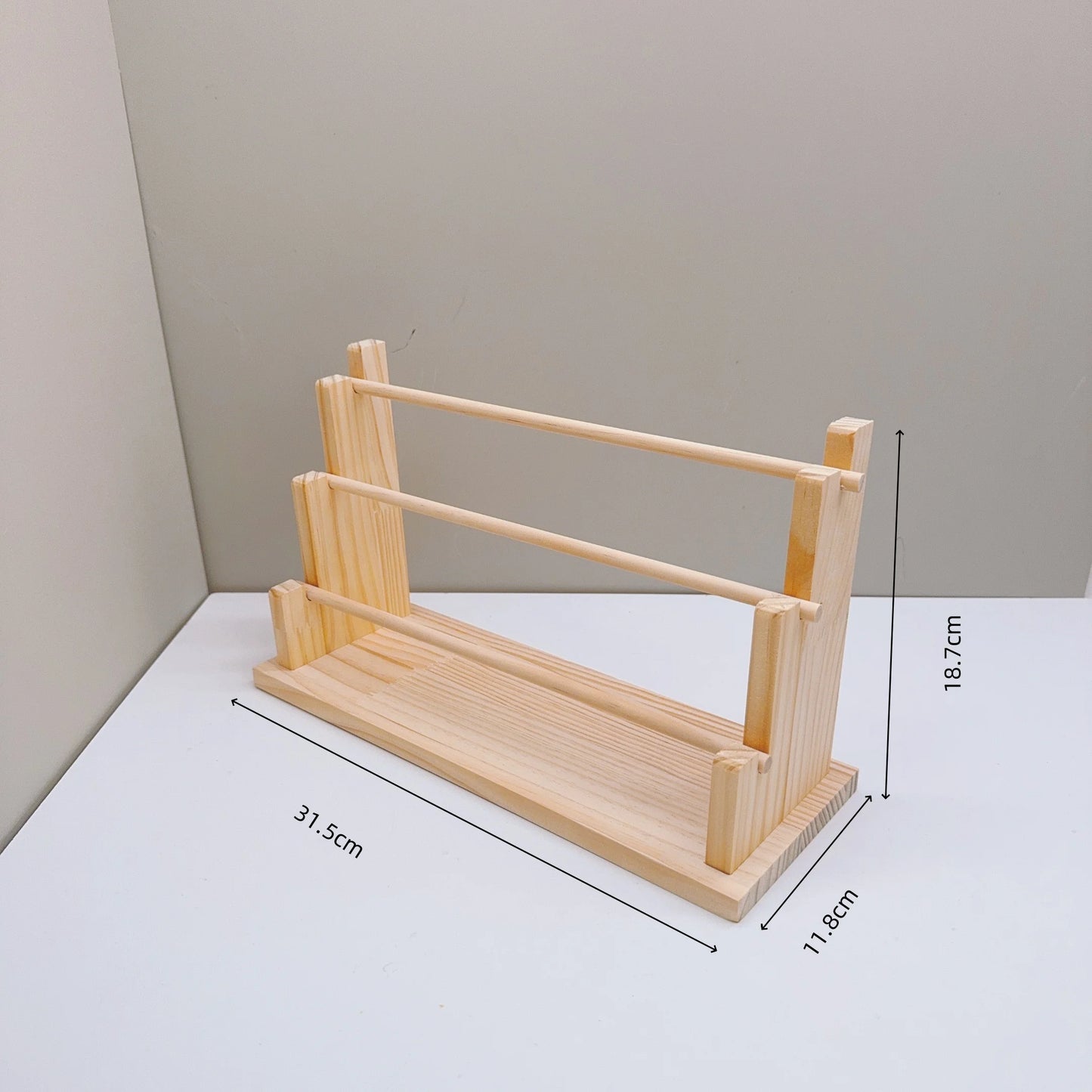 Wooden Bracelet Stand and Display 6 Tier Bracelet Holder Organizer Displays for Selling Stand for Jewelry Bangle