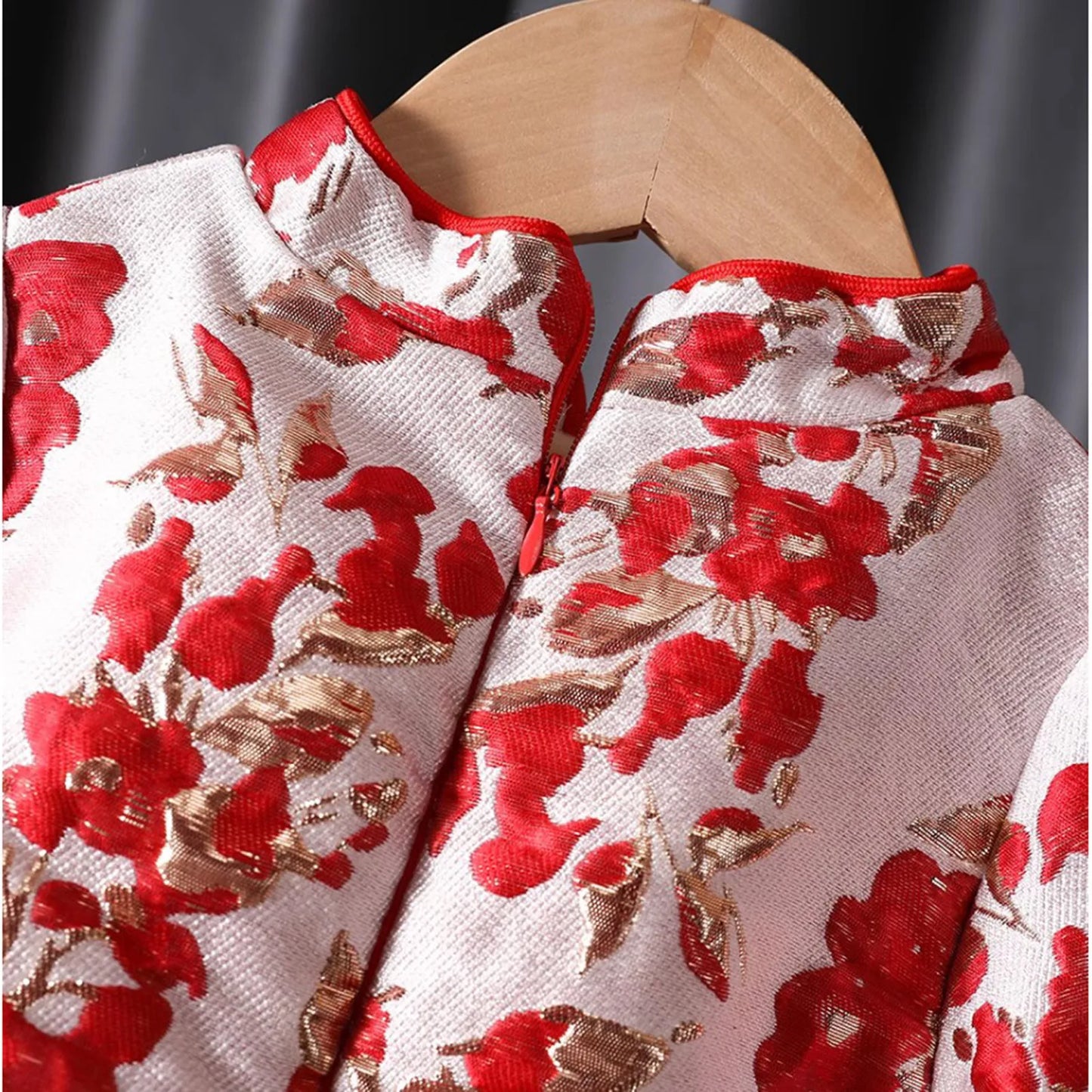 Girls' Fleece-lined Ancient Chinese Clothing Dress Children's New Year Clothes Autumn Winter Hanfu Dress Baby Girl 6M-6Y Vestido