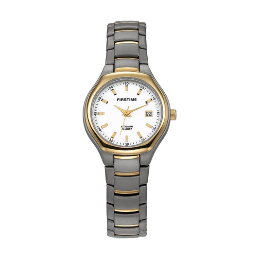 BERNY Women's Watches Titanium Calendar Casual Simple Ladies Quartz Wristwatch Ultra Light Fashion Golden Tone Small Watch