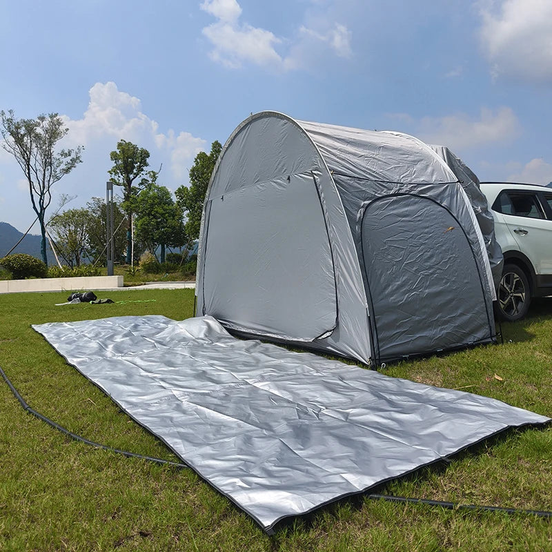 Rear Car Tents with Rainfly, Sun Shade, Tarp Included, SUV Camping Tents, Tailgate Tents, Waterproof Rain Cover, Multifunction