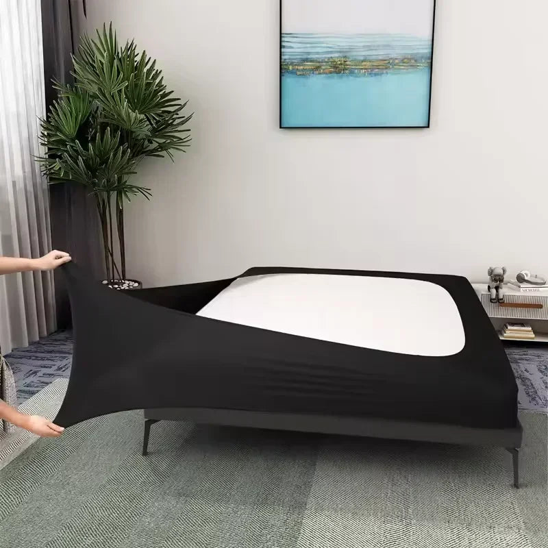 Box Spring Cover Around Bed Box -Mattress Protector Encasement Wrap 4 Sides Elastic Bed Box Set  for Twin/Full/Queen/King Bed 삿갓