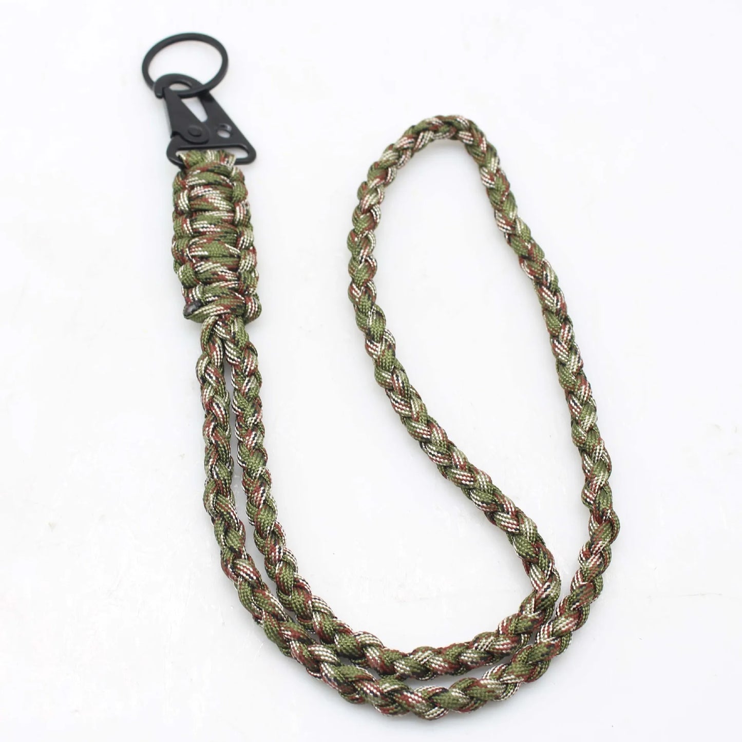 Outdoor Paracord Rope Keychain EDC Survival Kit Cord Camera Telescope Phone Lanyard Military Emergency Strap for Hiking Camping
