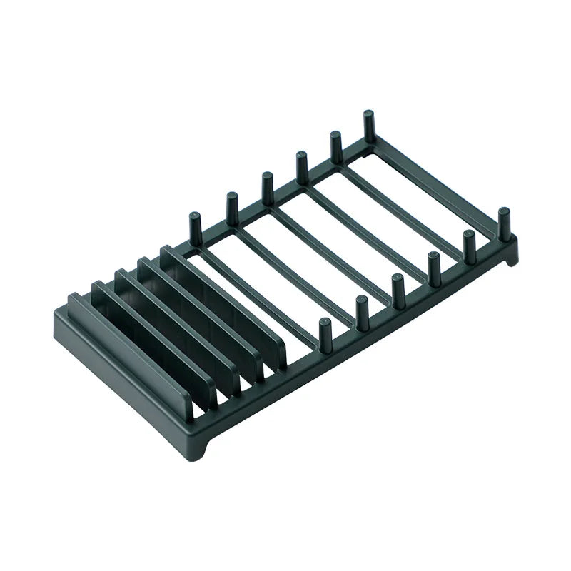 Kitchen Organizer Pot Lid Rack Plastic Spoon Holder Pot Lid Shelf Cooking Dish Rack Pan Cover Stand Kitchen Accessories