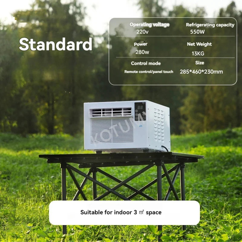 220V/110V Portable Air Conditioner Remote Control Touch Air Cooler Desktop Air Conditioner For Outdoor Camping Car Kitchen