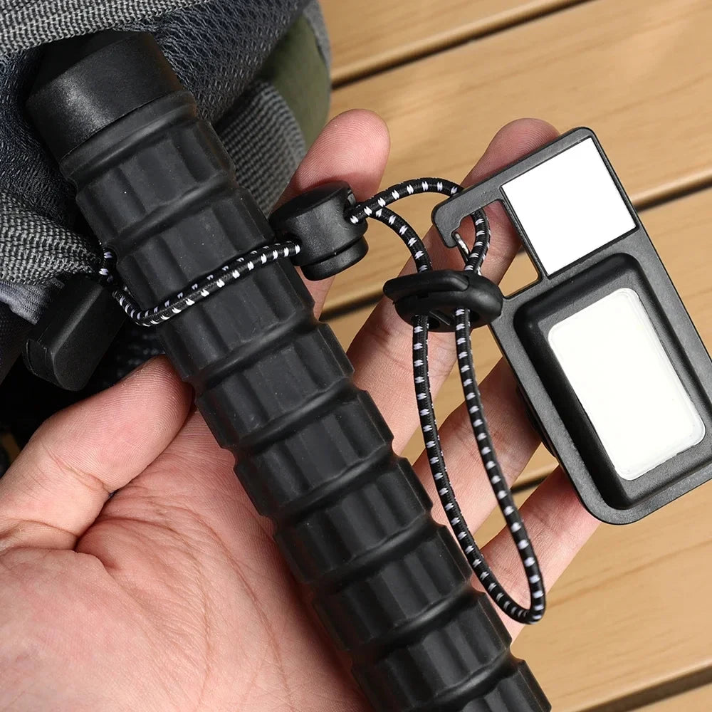 Backpack Walking Stick Holder Trekking Camping Lamp Hiking Pole Fixing Tie Cord Rope Outdoor Small Tools for Camping Mountain