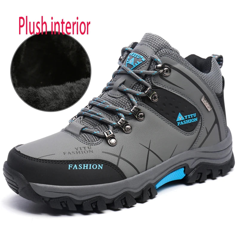Men's Hiking Shoes Waterproof Wear-resistant Sports Camping Climbing Shoes Outdoor Trekking Tourism Shoe Fishing Hunting Boots