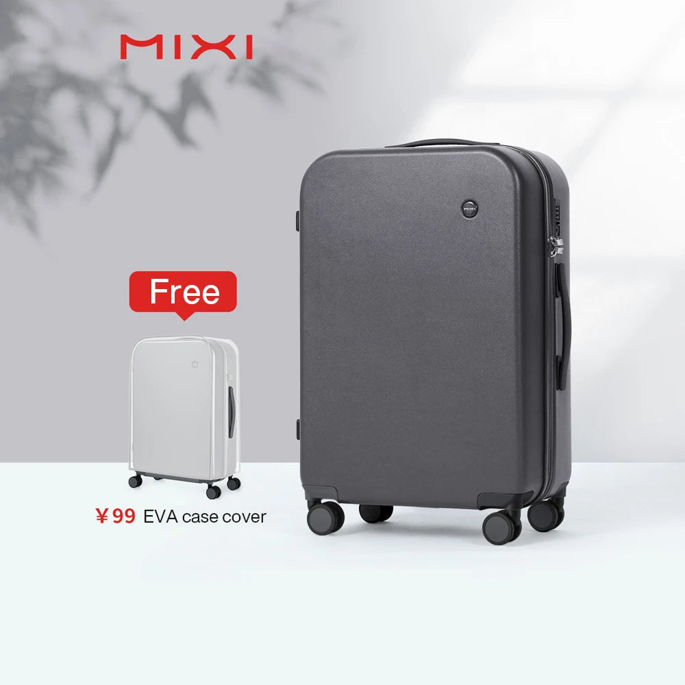 Mixi Puristic Design Travel Luggage Rolling Wheel Hardside Women Suitcase Men Trolley Case 16 20 Carry On/Big 22 24 26 28 Inch