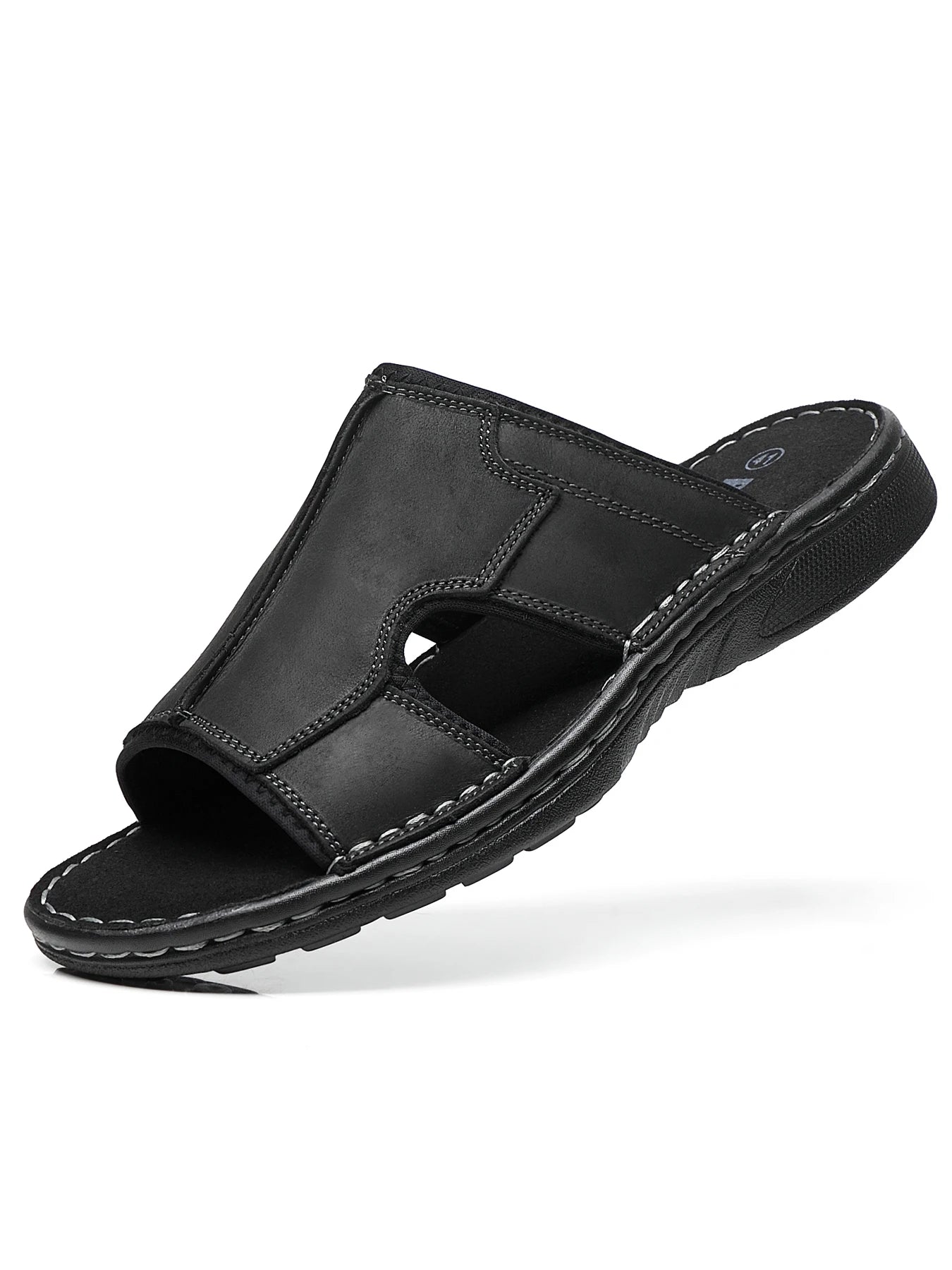 First-Layer Cowhide Men's Sports Sandals, Open-Toe Outdoor 防滑 Sandals, Casual Men's Shoes, Outdoor Fashion Beach Shoes, Li