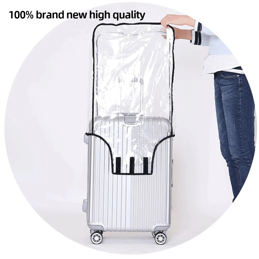 20-30inch Clear Suitcase Cover Protector Transparent Travel Luggage Protector PVC Suitcase Cover Protectors for Wheeled Suitcase