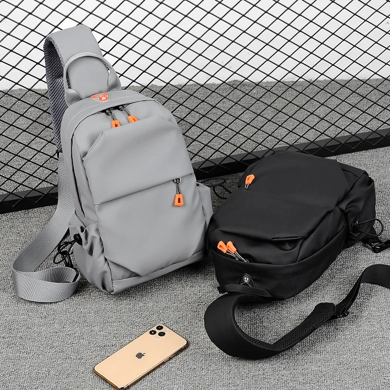 Men's and women's crossbody bags, small shoulder backpacks, single pack motorcycle travel backpacks, hiking and fitness sports