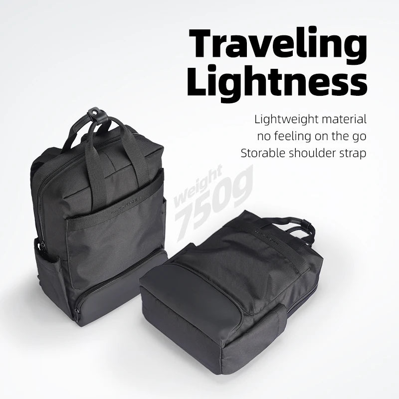 MARK RYDEN Male Backpack  Multi-pocket Portable Waterproof Laptop Bag