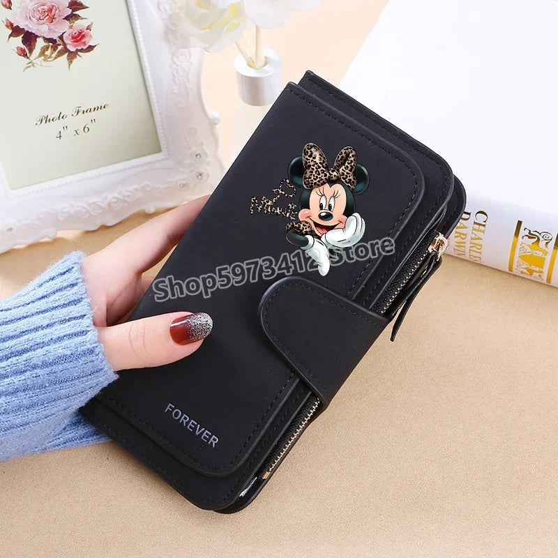 Mickey Minnie Wallet Women Wallets Card Wallet Coin Wallet Womens Bags for Women Purse ID Wallets Female Coin Purse Girls Gift