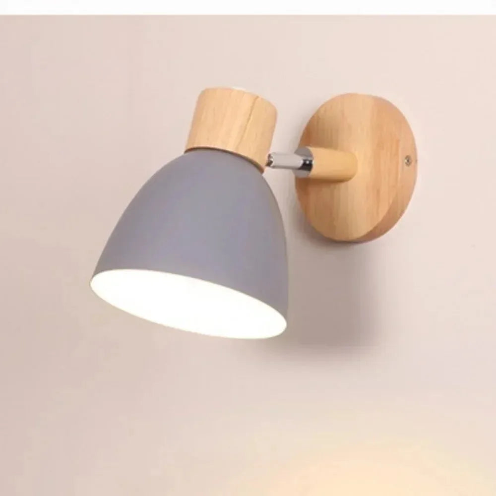 Modern Fashion Design Iron Art Circular Adjustable Home Hotel Bedroom solid color Wall Light LED Reading Light Study Balcony