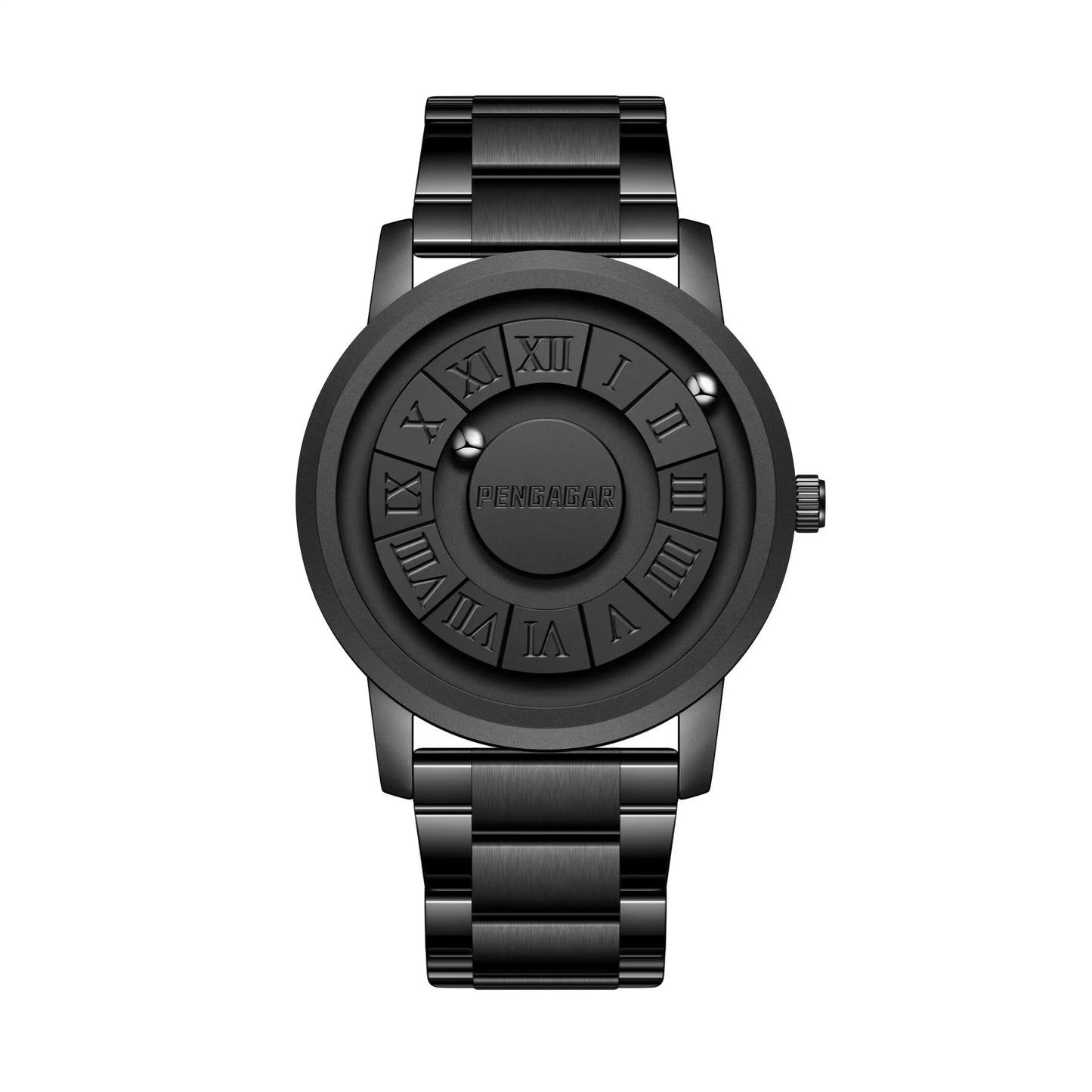 2025 New Men's Watches Luxury Quartz Watch For Men Creative Scrolling Pointer Magnetic Force Wrist Clock Relogio Masculino