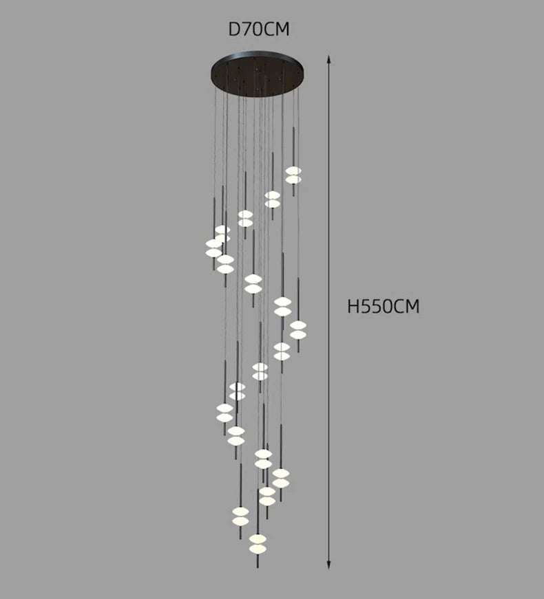 Modern Home Decoration Chandelier for A Living Room A Living Room Staircase Pendant Lamp Interior Lighting Hanging Luminaires