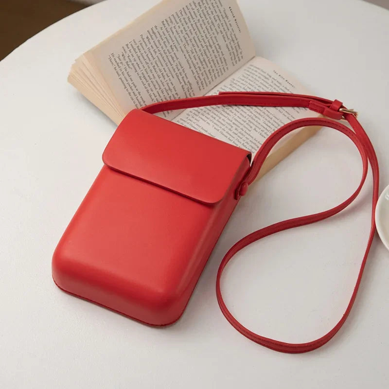 New Women Handbags Fashion Pu Leather Shoulder Bags Female Luxury Large Capacity Crossbody Bags Small Solid Flap Phone Purse