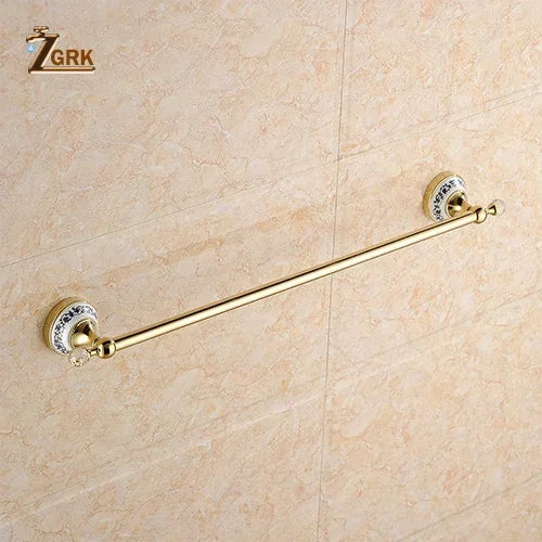 Bathroom Accessories Wall Mounted Paper Holder Toilet Gold Towel Ring Soap Box Cup Holder Luxury Ceramic Bathroom Hardware Set