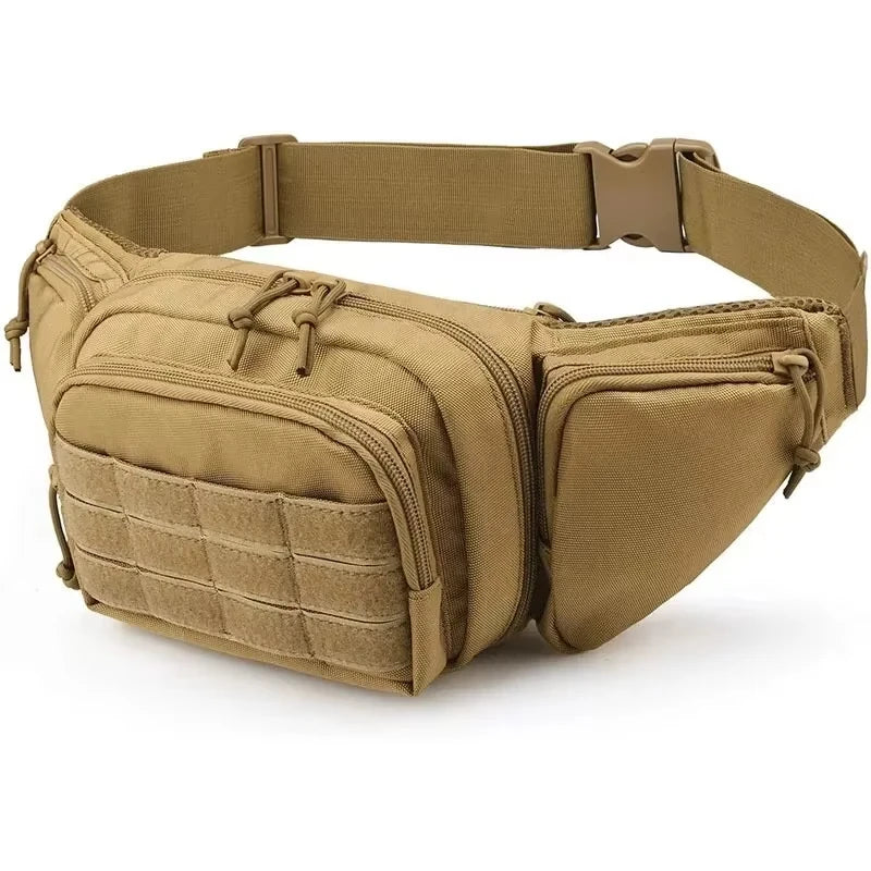 Tactical Multi-function Waist Bag Fanny Packs for Men Nylon Shoulder Hiking Mobile Phone Bag Sports High-capacity Chest Bag