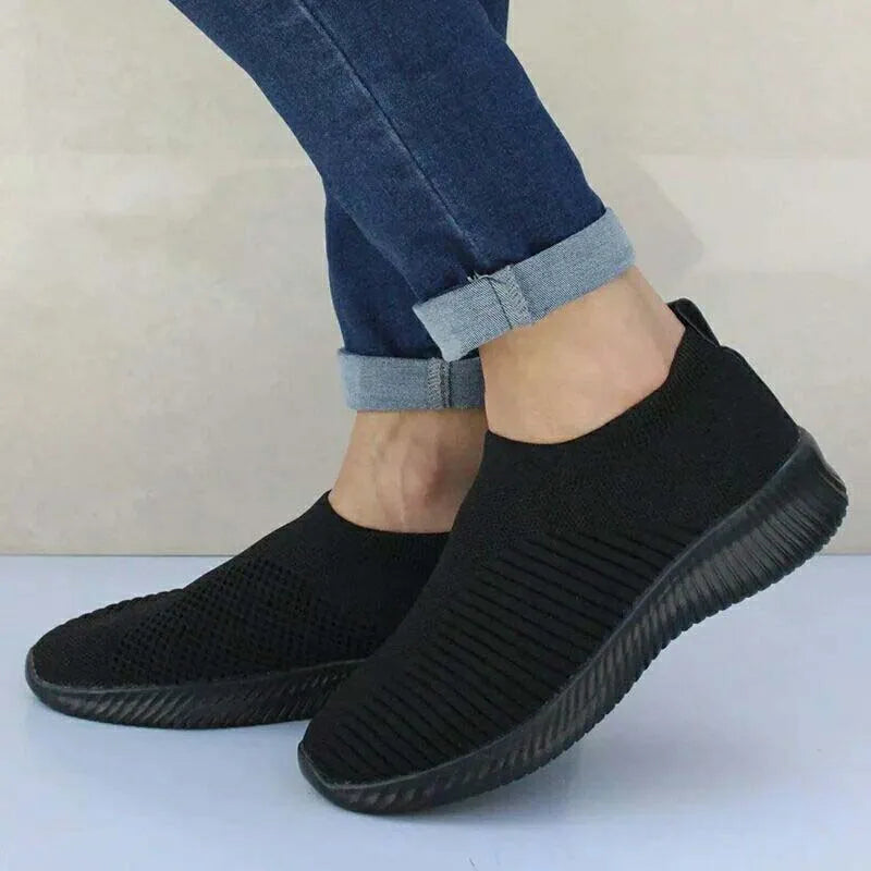 Shoes Fashion Sneakers Women Walking Women Casual Shoes Flat Platform Sneakers Sock Chunky Sneakers Slip On Shoes Woman Mujer