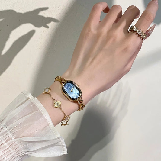 Women Watches Top Brand Luxury Ladies Quartz Wristwatches Fashion Elegant Gold Bracelet Watch Clock Women Gift montre femme