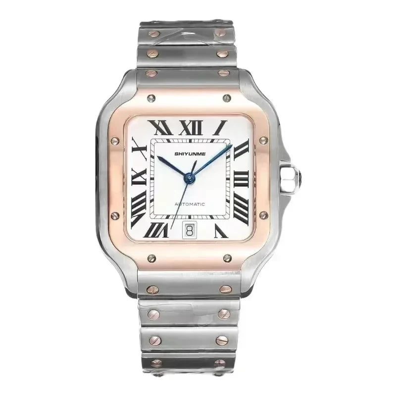 42mm Santos Collection Men's Noble Fashion Exquisite Watch Couple Type Stainless Steel Automatic Watch