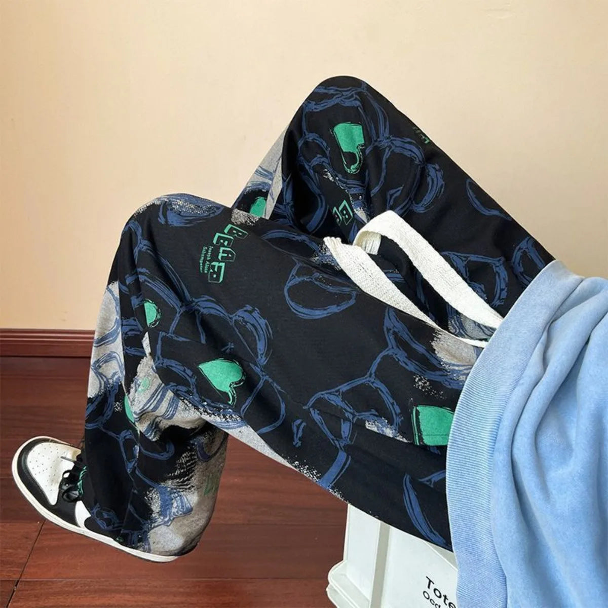 Men's Clothing Casual new Premium Summer Sporty Lightweight Thin printing Long Pants Straight Leg Comfortable Breathable