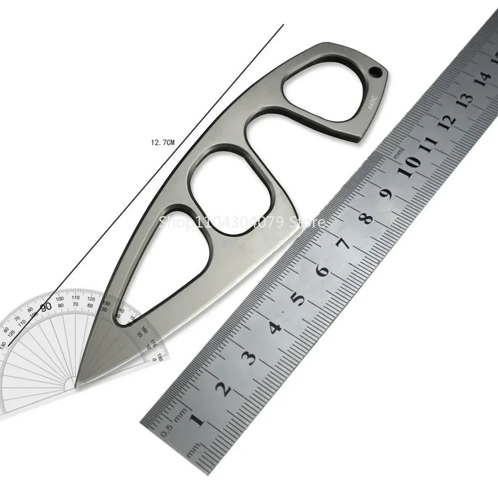 Everyday Carry Multi-purpose Hunting Knife All Steel Knives Tool with Secure Sheath for Hiking, Outdoor Adventure, Camping Gear