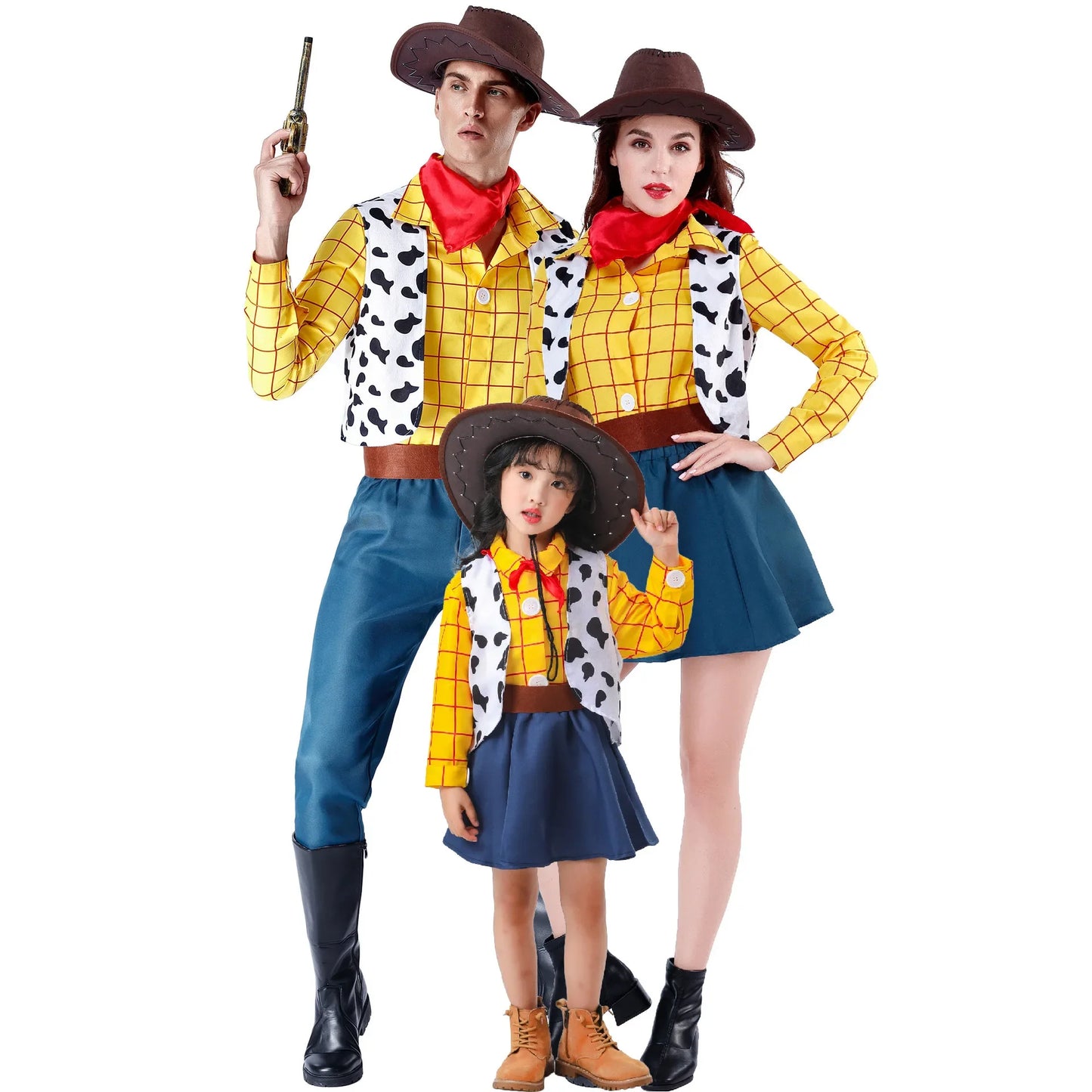 Men's Denim Clothing  Couple Role-play Uniforms Children's Role-play Costumes Party Stage Costumes Halloween COS Costumes