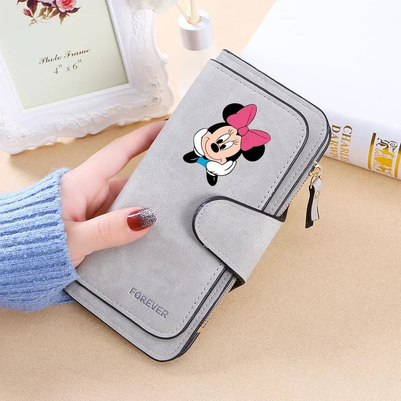 Mickey Minnie Wallet Women Wallets Card Wallet Coin Wallet Womens Bags for Women Purse ID Wallets Female Coin Purse Girls Gift
