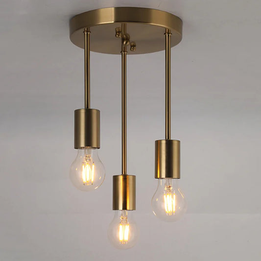 Ceiling Light Fixture Retro Vintage Ceiling Lamp Black Metal for Hallway Entryway Bedroom Balcony Dining Room