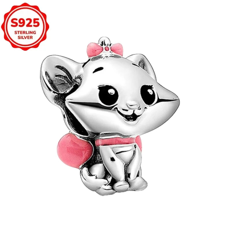 For Original Women 925 Bracelet Bangle Pendant Charm Disney Stitch 925 Sterling Silver Boutique Bead DIY Jewelry Gift New in Hot