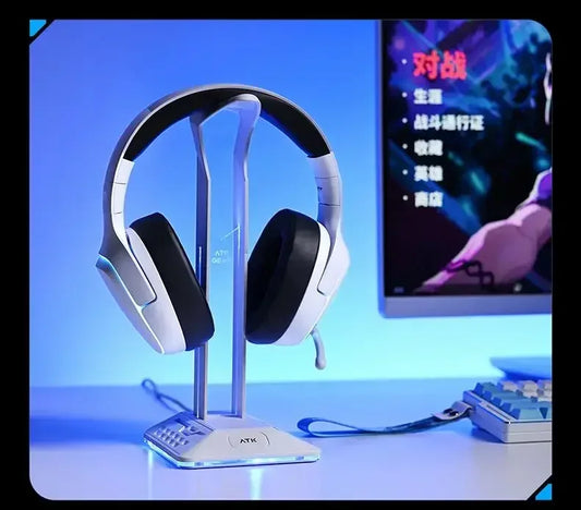 Atk M1 Headphone Mercury I Noise Reduction Wireless Bluetooth Csgo Gaming Headset 1200mah Head-Mounted Gamer Earphones Custom