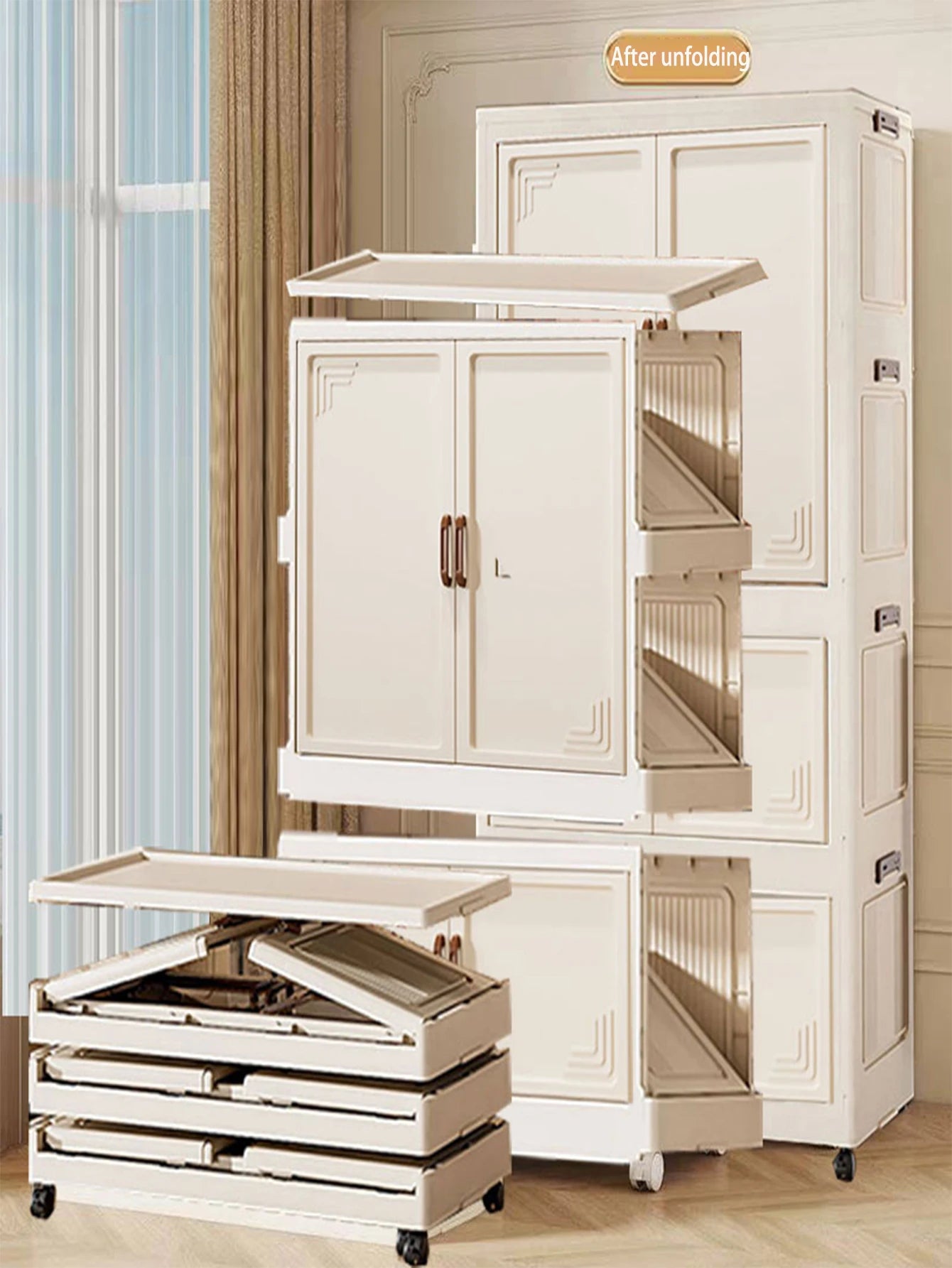 Multi-specification Large Capacity Wardrobe Foldable Easy Install Clothes Storage Cabinet  Organizer for Home