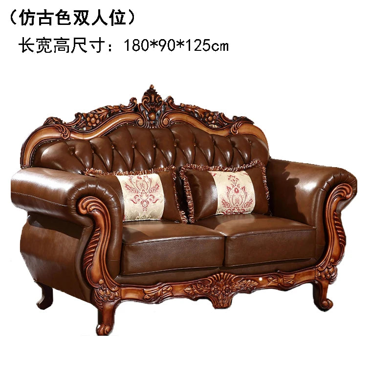 European Leather Sofa Mid Century Design Living Room Princess Corner Sofas High Quality Gaming Sillon Cama Trendy Furniture