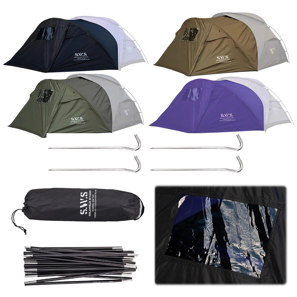 Outdoor Ultralight Camping Tent Single Layer Rainproof Sunshine-proof Tent Fishing Beach Sunshine Shelter 2 person tents
