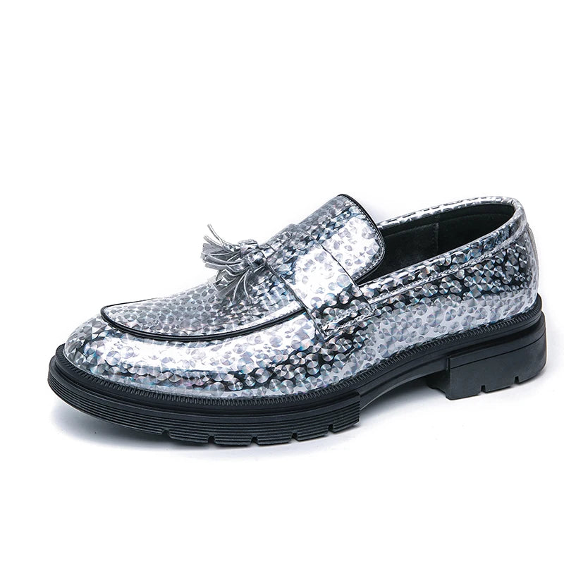Stylish Leather Man Loafers Soft Thick Bottom Mens Casual Shoes Thick Sole Slip-on  Footwear Leisure Walk Business Dress Shoes