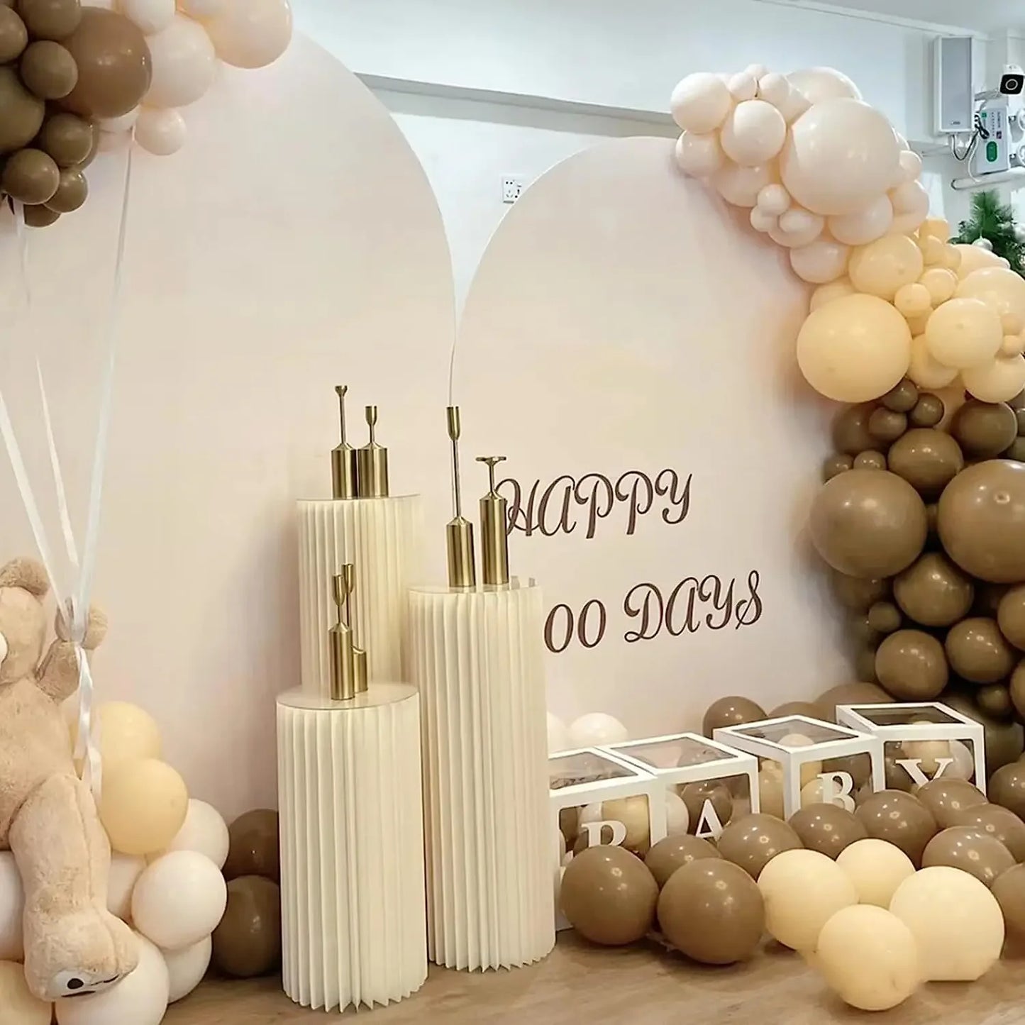 Folding Honeycomb Paper Wedding Backdrop Decor Birthday Party DIY Decor Dessert Table Cake Stand Baby Shower Decor Ramadan decor